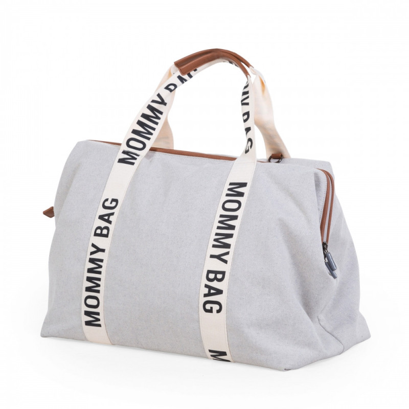 Сумка Childhome Mommy bag Signature canvas off white
