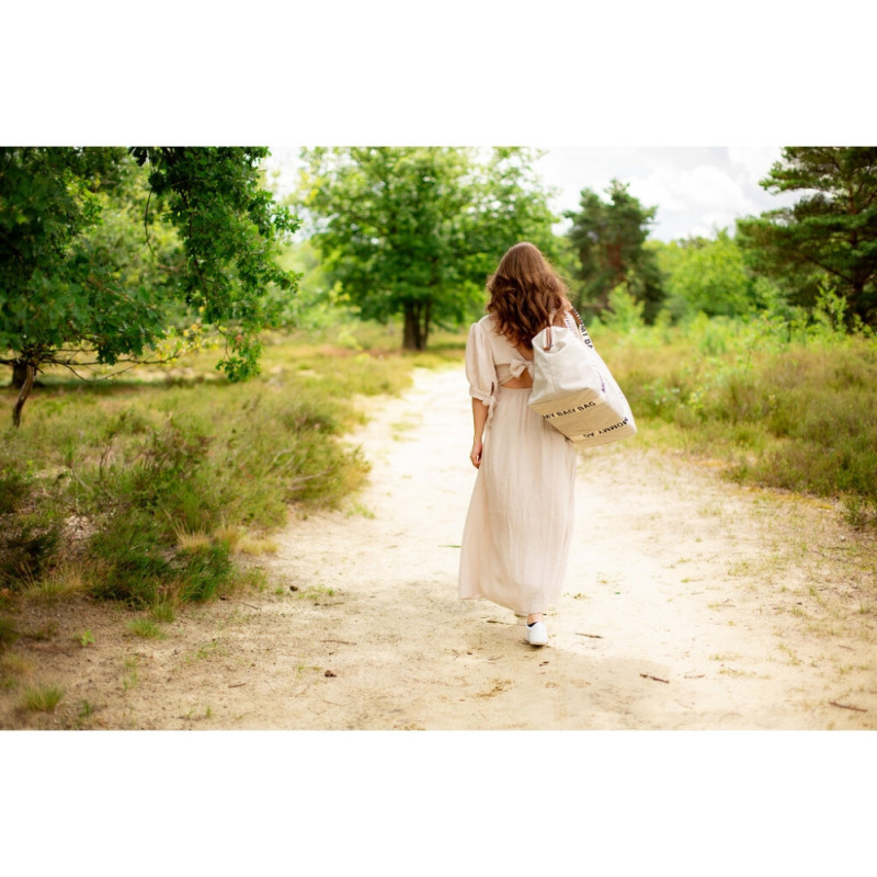 Сумка Childhome Mommy bag Signature canvas off white