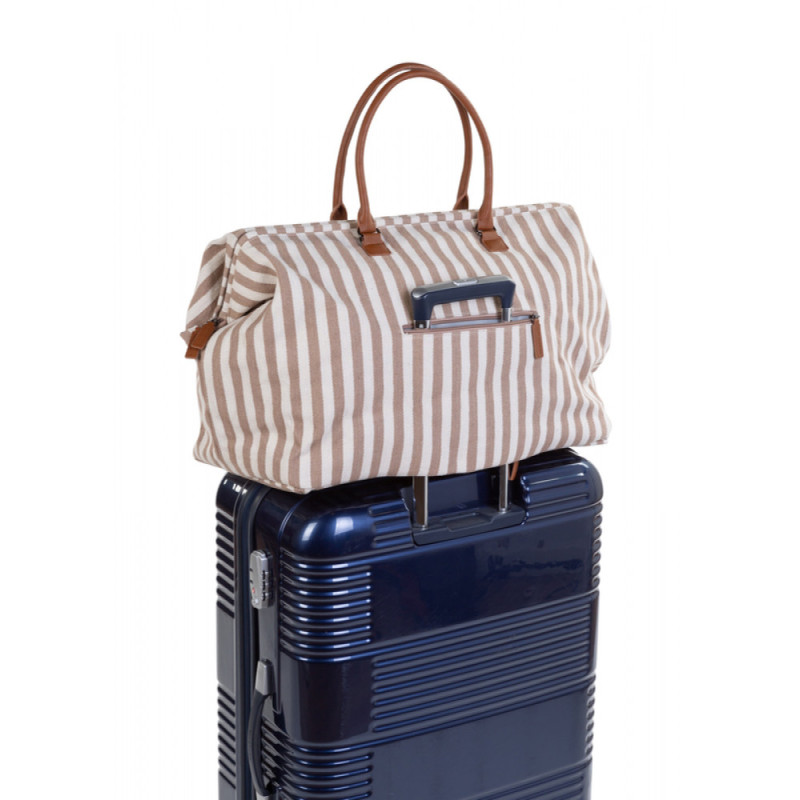 Сумка Childhome Mommy bag stripes nude/terracotta