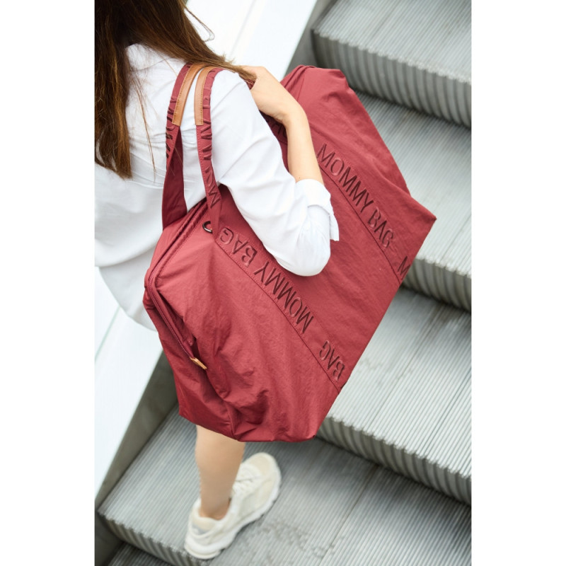 Сумка Childhome Mommy bag Signature burgundy