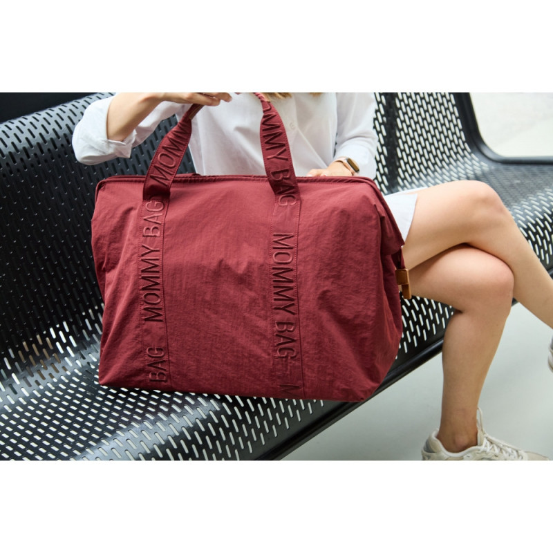 Сумка Childhome Mommy bag Signature burgundy