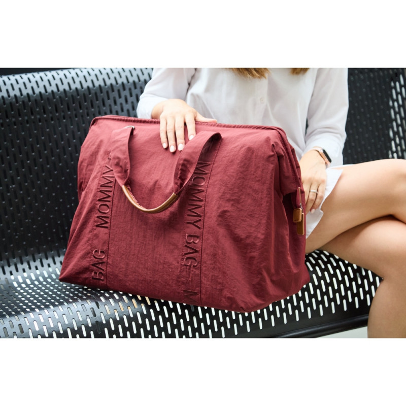 Сумка Childhome Mommy bag Signature burgundy