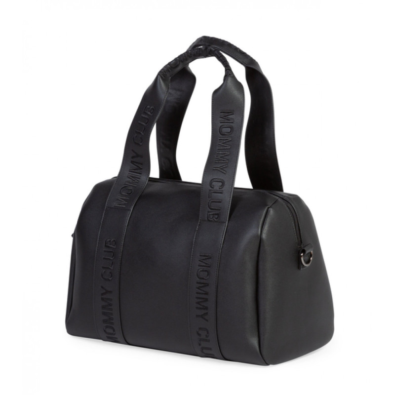 Сумка Childhome Mommy club Signature vegan leather black