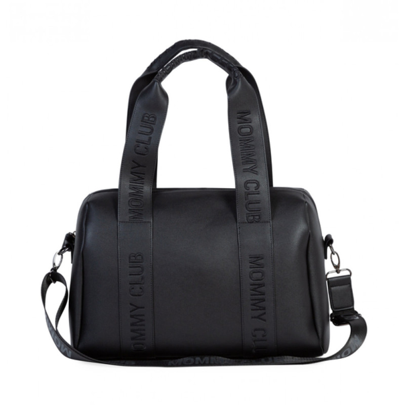 Сумка Childhome Mommy club Signature vegan leather black