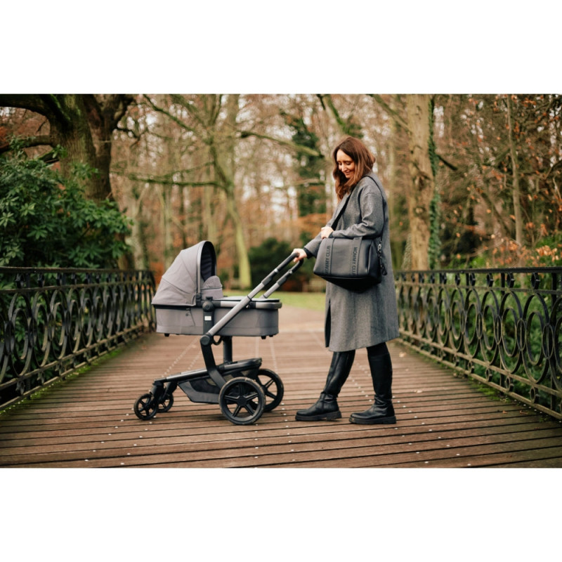 Сумка Childhome Mommy club Signature vegan leather black