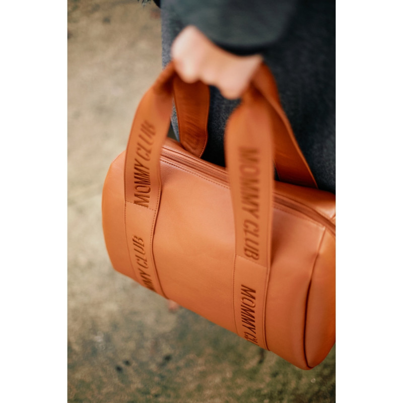 Сумка Childhome Mommy club Signature vegan leather brown
