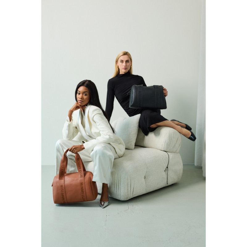 Сумка Childhome Mommy club Signature vegan leather brown