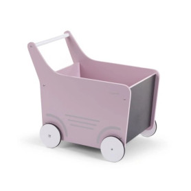 Ходунки Childhome Візок дерев'яний WOODEN STROLLER - SOFT PINK