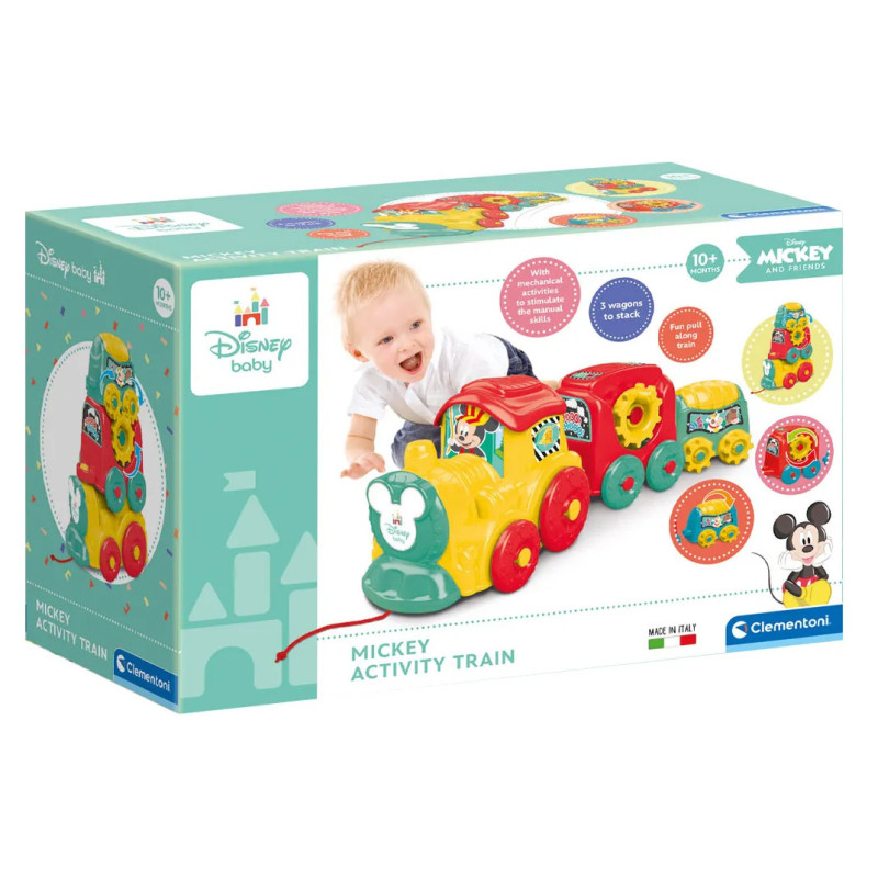 Іграшка-каталка розвиваюча Clementoni Activity Train, серія Disney Baby