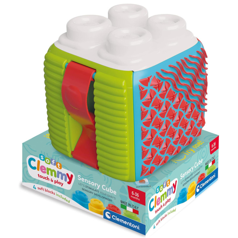 Розвиваюча іграшка Clementoni Sensory Cube, серія Soft Clemmy