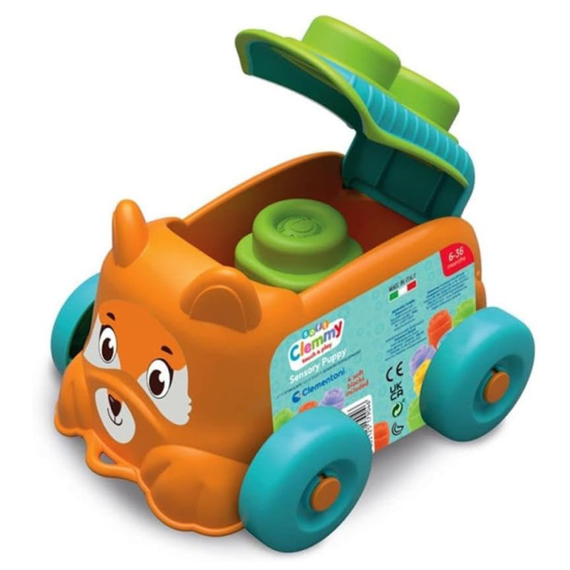 Машинка з конструктором Clementoni Sensory Fox, серія Soft Clemmy