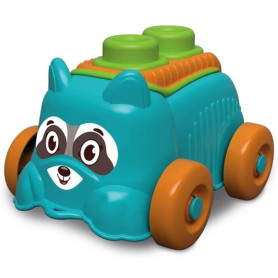 Машинка з конструктором Clementoni Sensory Raccoon, серія Soft Clemmy