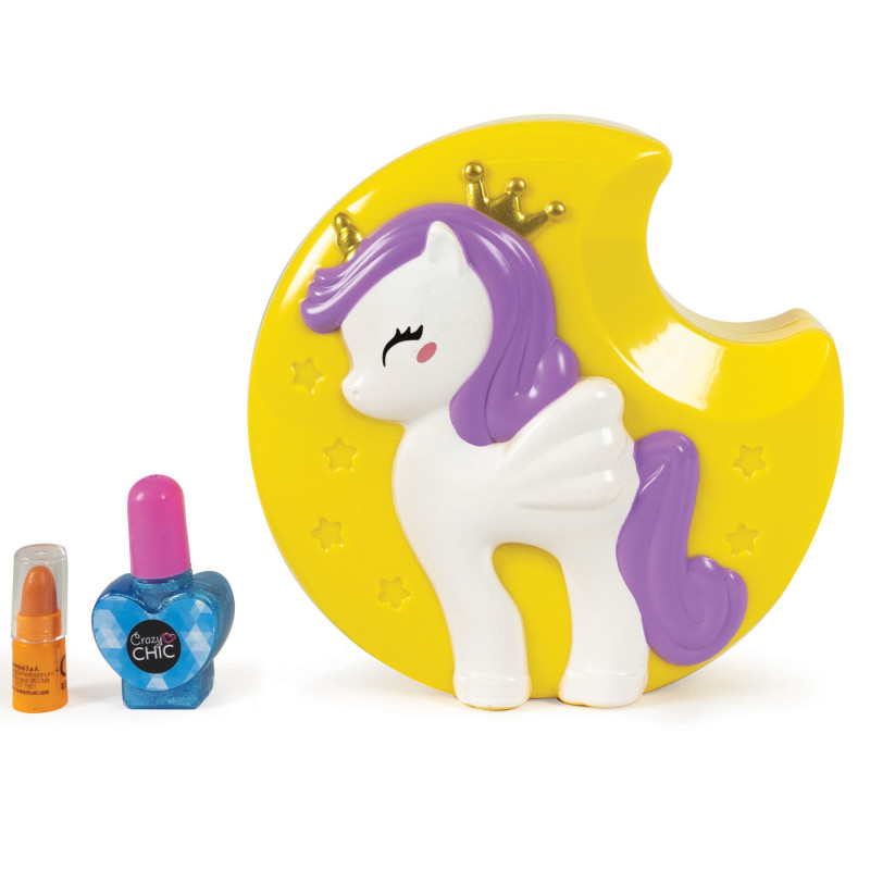 Дитячий набір косметики для макіяжу Clementoni Lovely Make Up. Unicorn, серія Crazy Chic