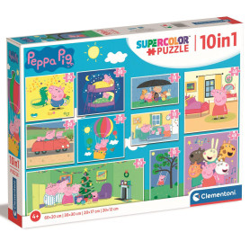 Пазл 10 в 1 Clementoni Peppa Pig