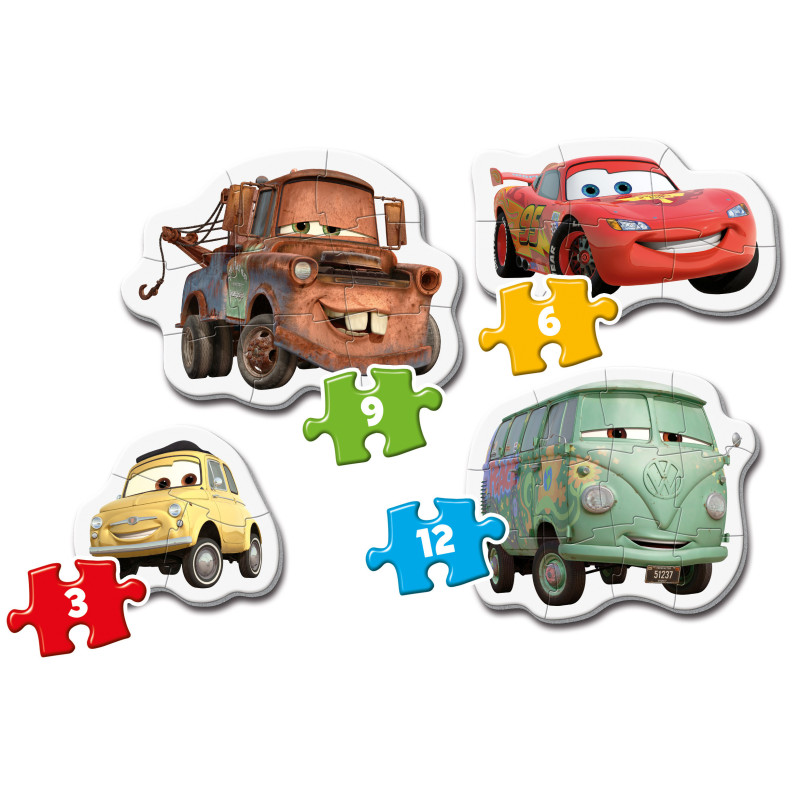 Пазл 4 в 1 Clementoni Cars, серія My First Puzzles