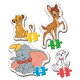 Пазл 4 в 1 Clementoni Disney Animals, серія My First Puzzles