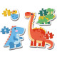 Пазл 4 в 1 Clementoni Dinosaurs, серія My First Puzzles