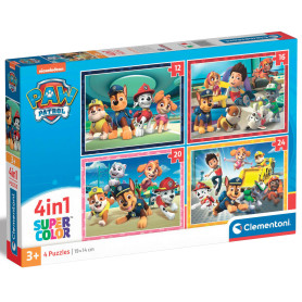 Пазл 4 в 1 Clementoni Paw Patrol, 12,16,20 та 24 елементи