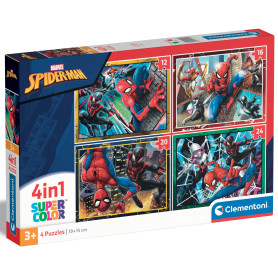 Пазл 4 в 1 Clementoni Spider-Man, 12,16,20 та 24 елементи