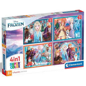 Пазл 4 в 1 Clementoni Frozen, 12,16,20 та 24 елементи