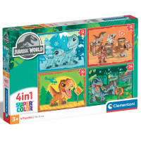 Пазл 4 в 1 Clementoni Jurassic World, 12,16,20 та 24 елементи