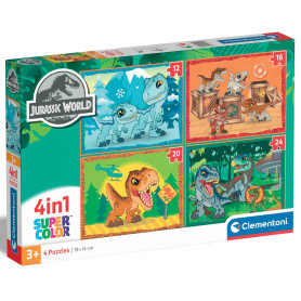 Пазл 4 в 1 Clementoni Jurassic World, 12,16,20 та 24 елементи