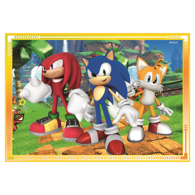 Пазл 4 в 1 Clementoni Sonic, 12,16,20 та 24 елементи