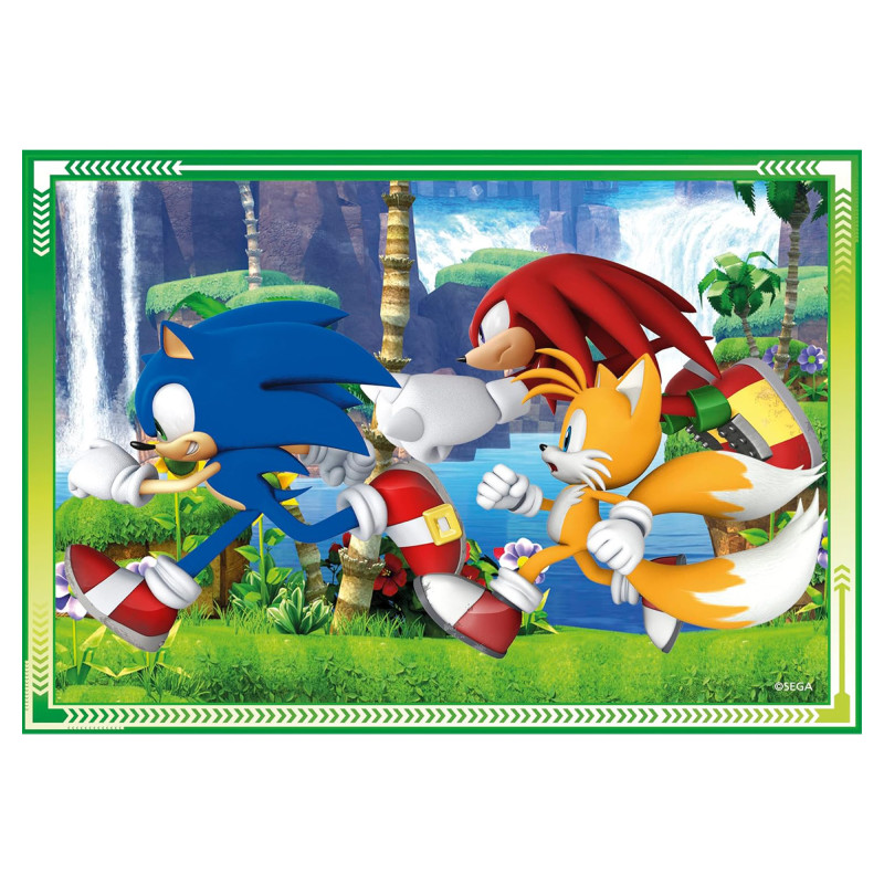 Пазл 4 в 1 Clementoni Sonic, 12,16,20 та 24 елементи