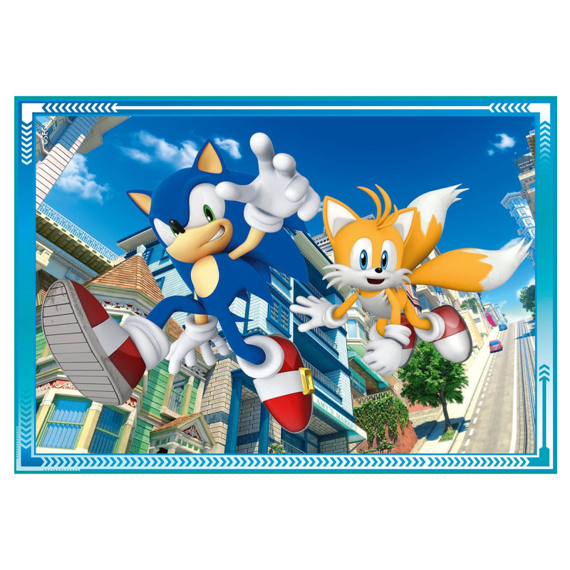 Пазл 4 в 1 Clementoni Sonic, 12,16,20 та 24 елементи