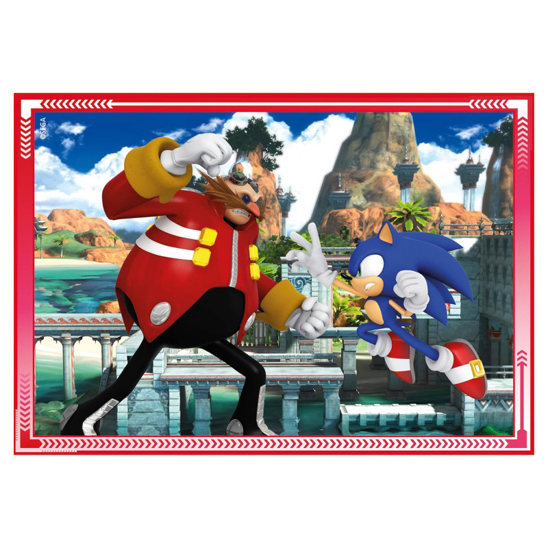 Пазл 4 в 1 Clementoni Sonic, 12,16,20 та 24 елементи