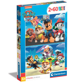 Пазл 2 в 1 Clementoni Paw Patrol. New, 2 по 60 елементів