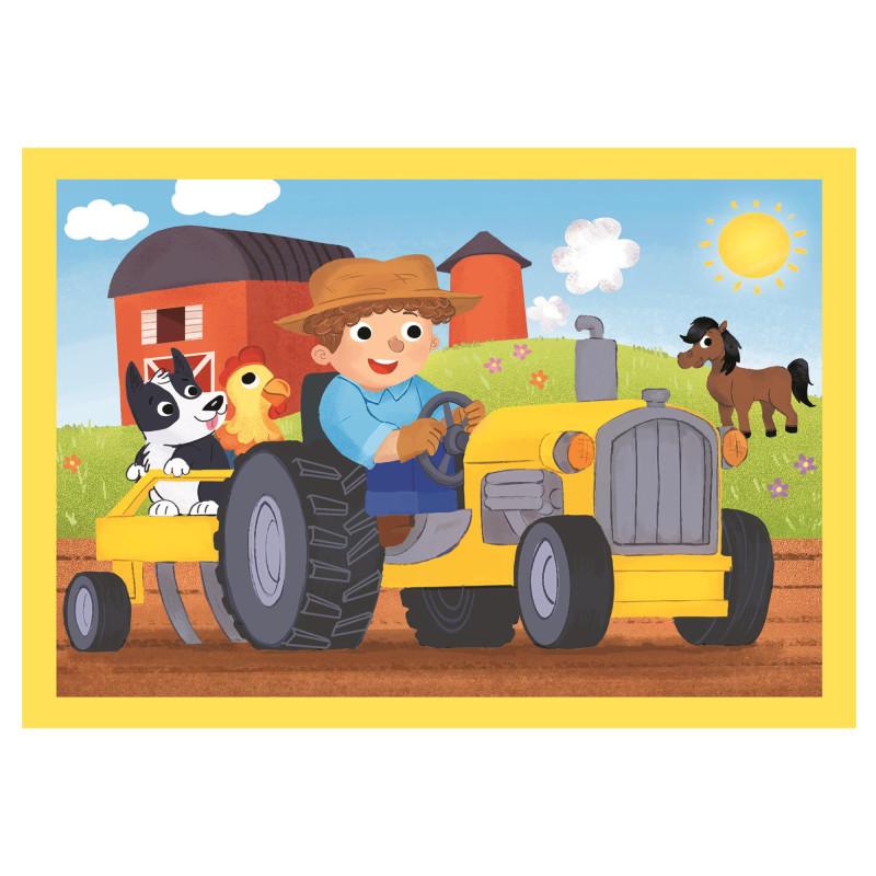 Пазл 4 в 1 Clementoni Busy at Work, 12,16,20 та 24 елементи