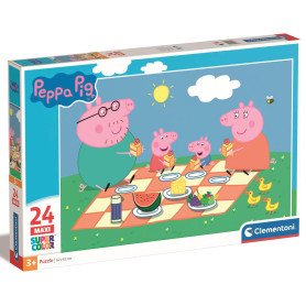Пазл Clementoni Peppa Pig, серія MAXI, 24 елементи White