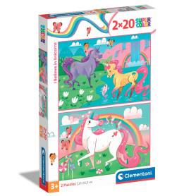 Пазл Clementoni I Believe in Unicorns, 2 шт. по 20 елементів