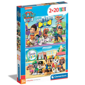 Пазл 2 в 1 Clementoni Paw Patrol, 2 шт. по 20 елементів