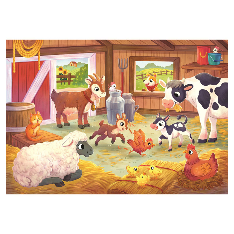 Пазл Clementoni The Farmyard Family, 2 шт. по 20 елементів