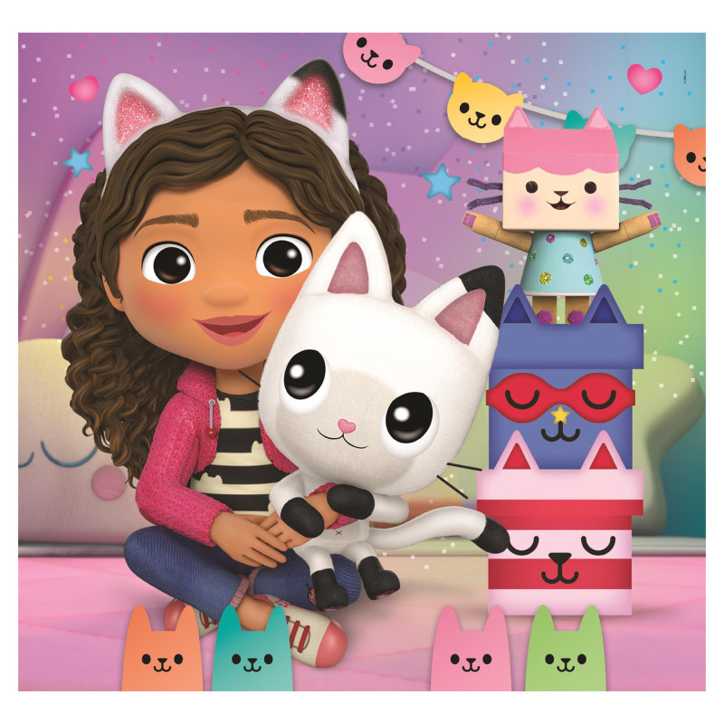 Пазл Clementoni Gabbys Dollhouse, 3 шт. по 48 елементів