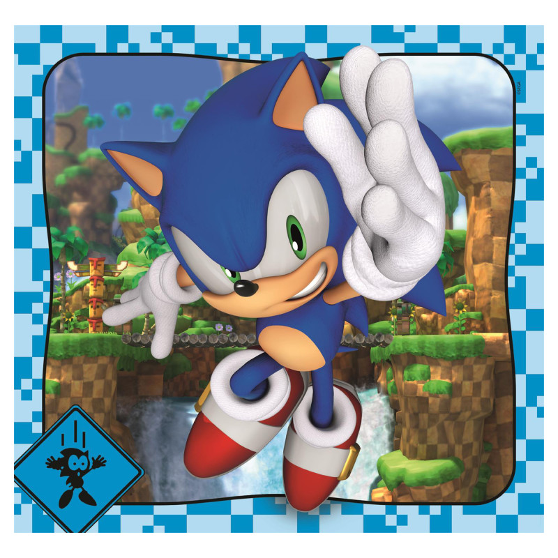 Пазл Clementoni Sonic, 3 шт. по 48 елементів