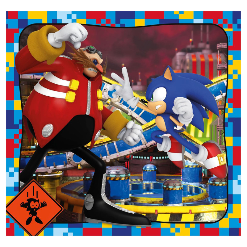 Пазл Clementoni Sonic, 3 шт. по 48 елементів