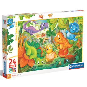 Пазл Clementoni Dinos Happy Oasis, серія MAXI, 24 елементи