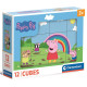 Кубики-пазл Clementoni Peppa Pig. Sunny day, 12 елементів