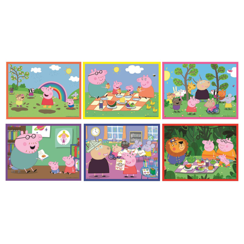 Кубики-пазл Clementoni Peppa Pig. Sunny day, 12 елементів