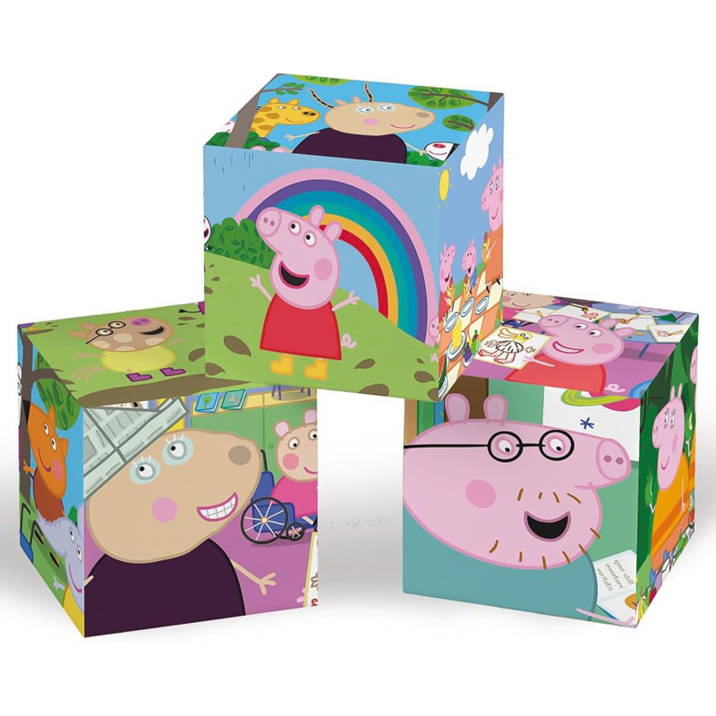 Кубики-пазл Clementoni Peppa Pig. Sunny day, 12 елементів