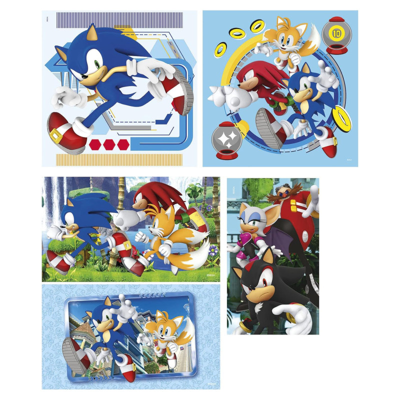 Пазл 10 в 1 Clementoni Sonic