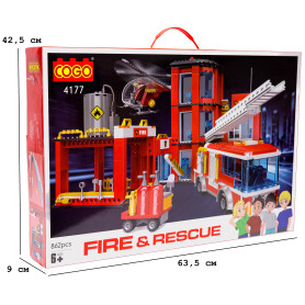 Конструктор COGO 862 Пожежна станція велика