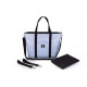 Сумка Cottonmoose для коляски Shopper 750/151 pearl blue leather блакитний