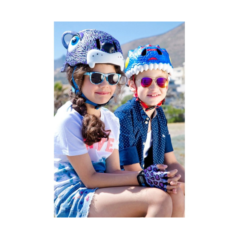 Шолом Crazy Safety Тигр Помаранчевий з ліхтарем