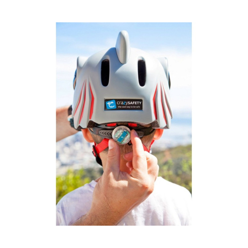 Шолом Crazy Safety Тигр Помаранчевий з ліхтарем