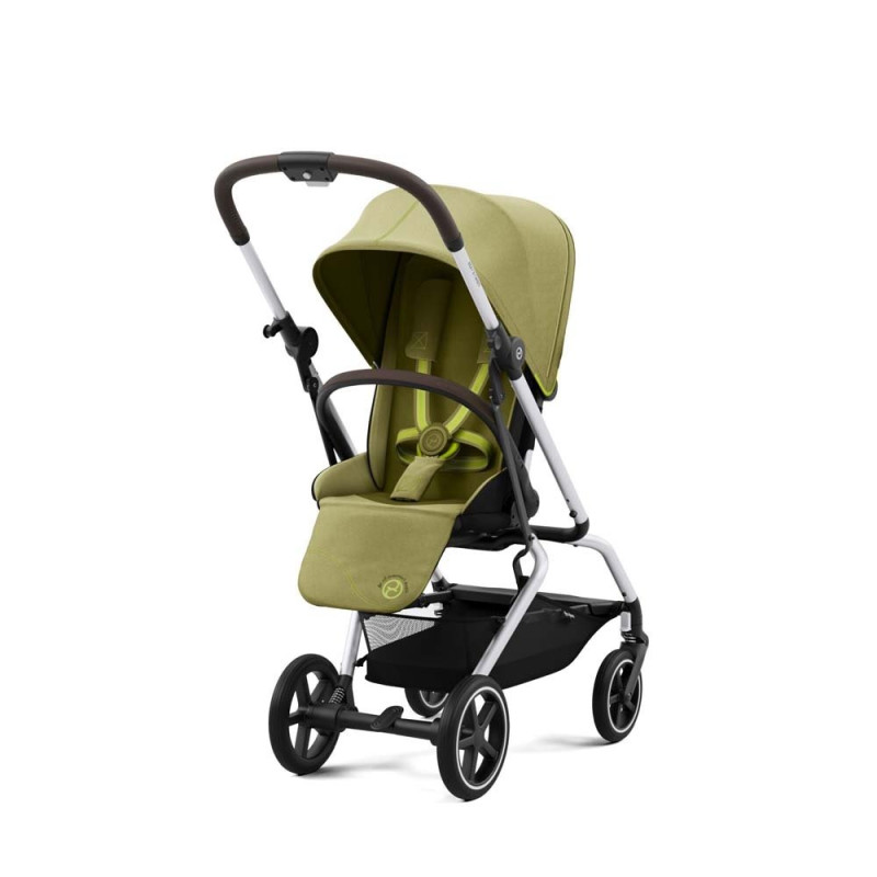 Прогулянкова коляска Cybex Eezy S Twist+ 2 SLV Nature Green з бампером