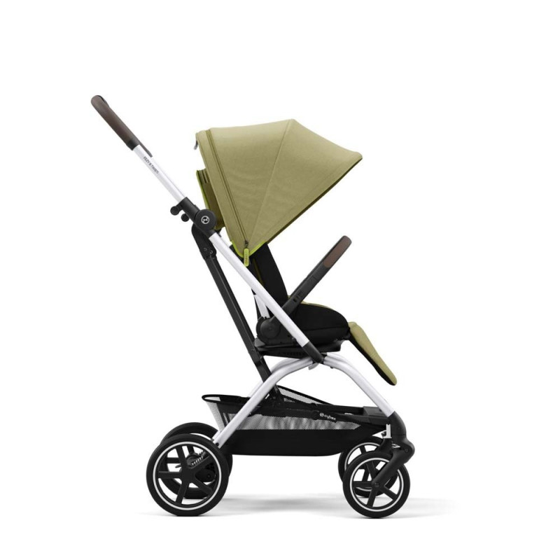 Прогулянкова коляска Cybex Eezy S Twist+ 2 SLV Nature Green з бампером